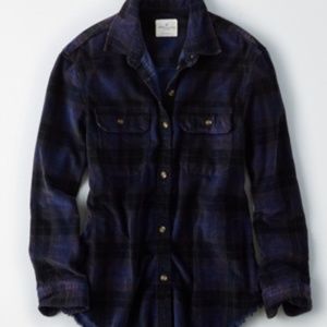 AE Plaid Corduroy Cabin Shirt